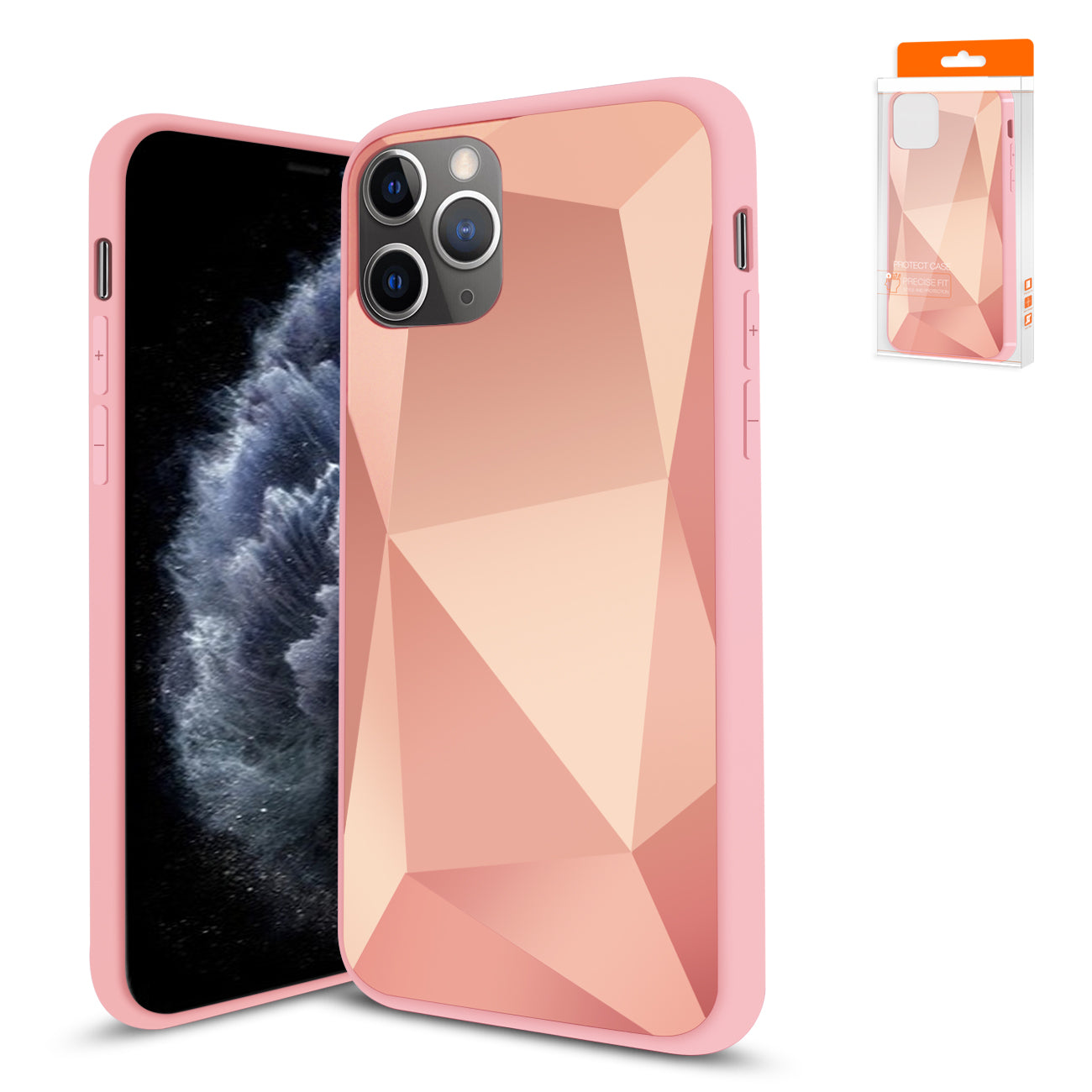 Reiko Apple iPhone 11 Pro Apple Diamond Cases In Rose Gold